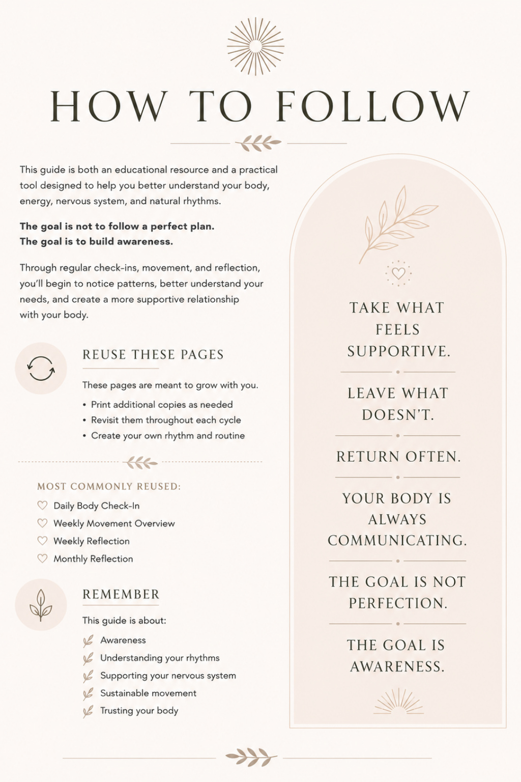 Grounded Movement & Nervous System Guide