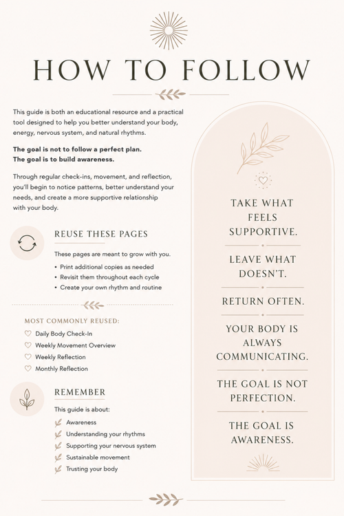 Grounded Movement & Nervous System Guide
